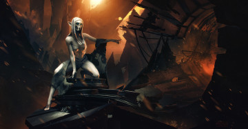 Картинка фэнтези роботы +киборги +механизмы droid star wars robot spaceship fan art крушение