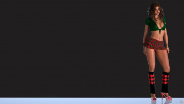 Картинка 3д+графика люди+ people фон взгляд девушка