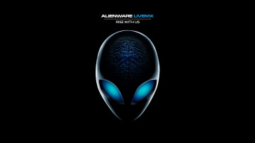 Картинка компьютеры alienware фон логотип