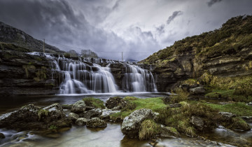 Картинка природа водопады уступ водопад