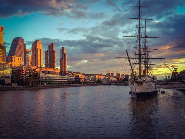 Обои картинки фото корабли, парусники, пристань, мачты