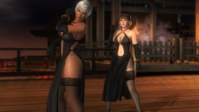 Обои картинки фото 3д графика, аниме , anime, взгляд, фон, девушки