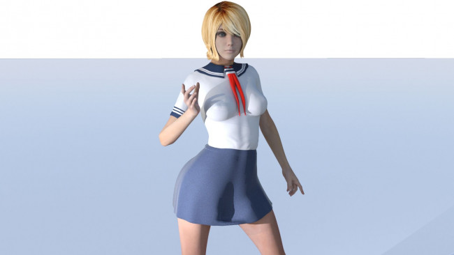 Обои картинки фото 3д графика, люди , people, фон, взгляд, девушка