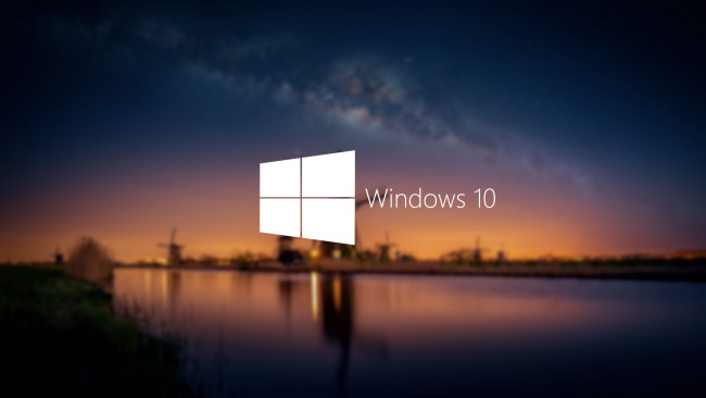 Обои картинки фото компьютеры, windows 10, фон, логотип