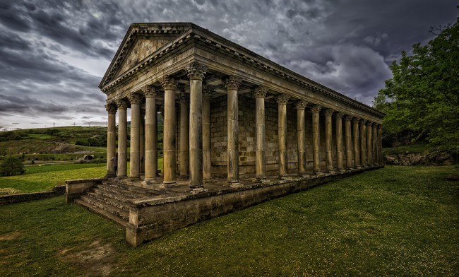 Обои картинки фото iglesia de san jorge, города, - исторические,  архитектурные памятники, храм, античность
