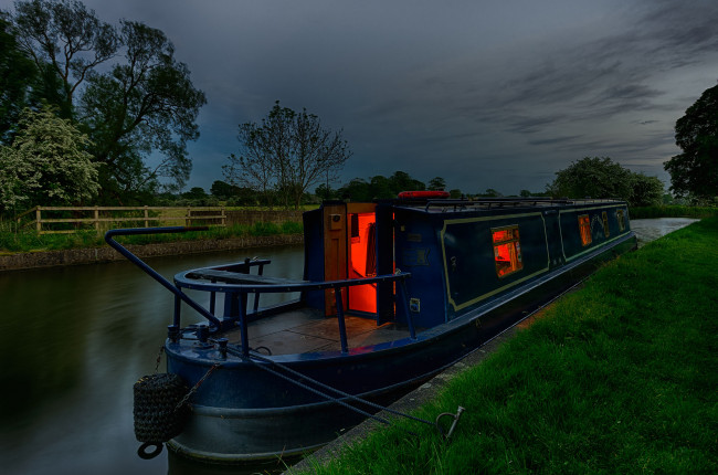 Обои картинки фото корабли, другое, баржа, река