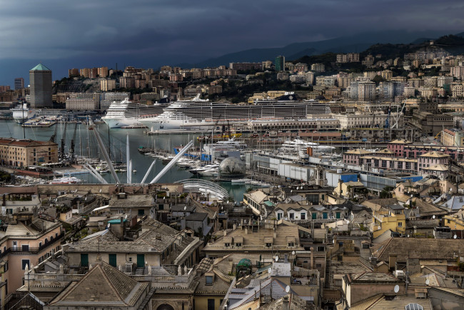 Обои картинки фото genoa,  italy, корабли, порты ,  причалы, город, порт, суда