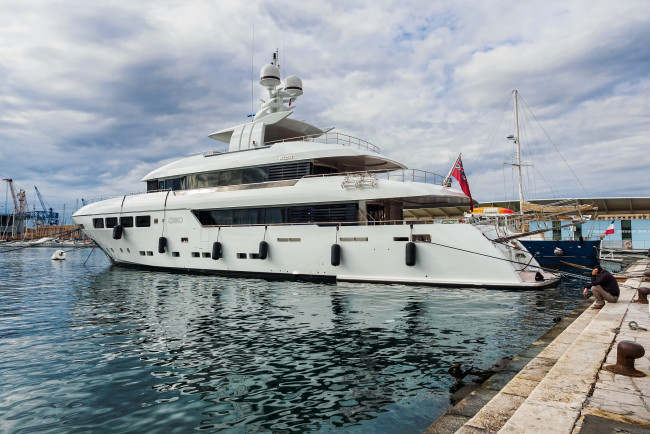 Обои картинки фото корабли, Яхты, яхта, причал