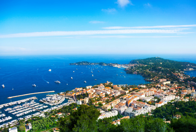 Обои картинки фото города, ницца , франция, причалы, море, побережье, дома, ницца