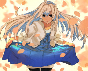 Картинка аниме bakemonogatari фон взгляд девушка