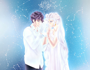 Картинка аниме sailor+moon двое