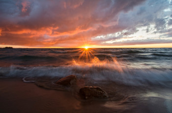 Картинка природа моря океаны рассвет