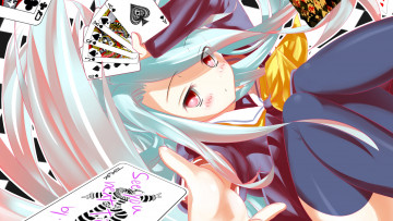 Картинка аниме no+game+no+life фон девушка взгляд