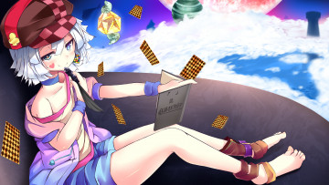 Картинка аниме no+game+no+life взгляд фон девушка