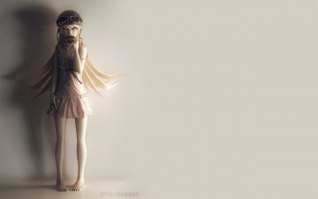 Картинка аниме bakemonogatari девушка взгляд фон