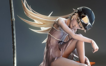 Картинка аниме bakemonogatari девушка взгляд фон