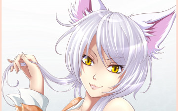 Картинка аниме bakemonogatari фон взгляд девушка