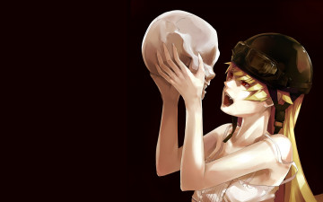 Картинка аниме bakemonogatari взгляд девушка фон