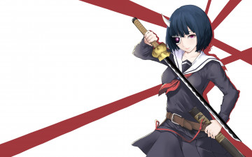 Картинка аниме busou+shoujo+machiavellianism busou shoujo machiavellianism sword seifuku bishojo martial artist mask blade ken katana rin onigawara armed girl's machiavellism horn