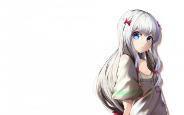 Картинка аниме eromanga-sensei девушка фон взгляд