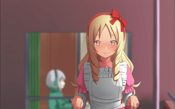 Картинка аниме eromanga-sensei фон девушка взгляд