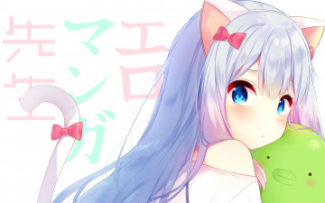 Картинка аниме eromanga-sensei фон девушка взгляд