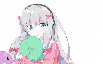 Картинка аниме eromanga-sensei фон взгляд девушка