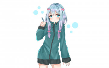 Картинка аниме eromanga-sensei взгляд девушка фон