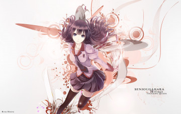 Картинка аниме bakemonogatari фон взгляд девушка