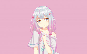 Картинка аниме eromanga-sensei фон взгляд девушка