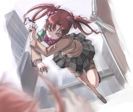 Обои картинки фото аниме, toaru majutsu no index, фон, взгляд, девушка