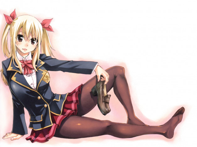 Обои картинки фото аниме, fairy tail, люси