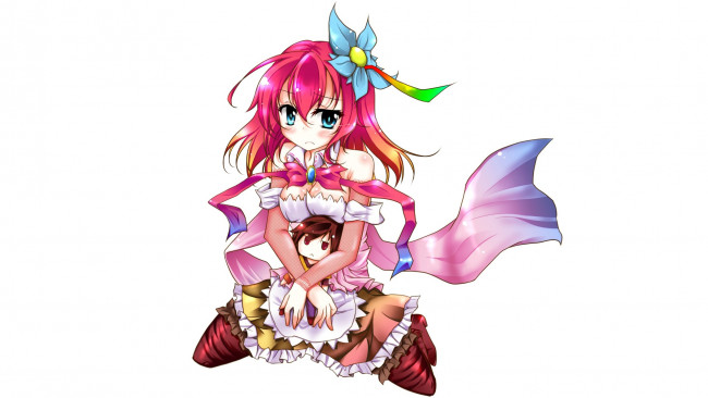 Обои картинки фото аниме, no game no life, фон, взгляд, девушка