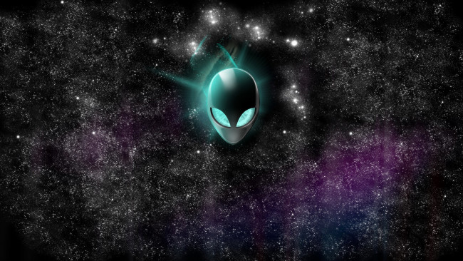 Обои картинки фото компьютеры, alienware, фон, логотип