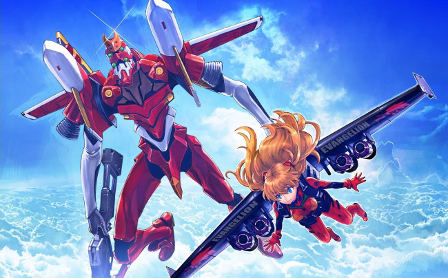 Обои картинки фото аниме, evangelion, персонажи