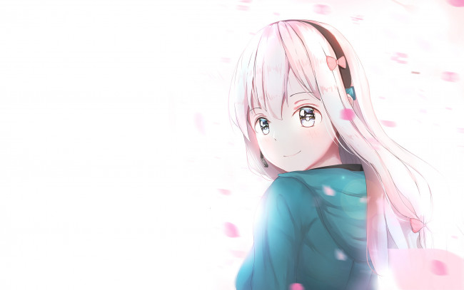 Обои картинки фото аниме, eromanga-sensei, фон, взгляд, девушка
