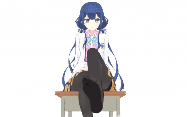 Обои картинки фото аниме, masamune-kun no revenge, девушка, фон, взгляд