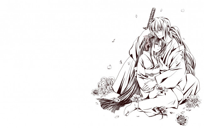 Обои картинки фото аниме, rurouni kenshin, кенсин