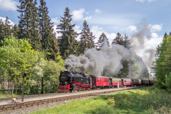 Картинка техника паровозы состав локомотив