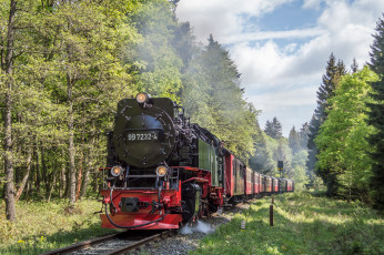 Картинка техника паровозы состав локомотив