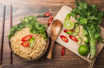 Картинка еда макаронные+блюда макароны паста перец лайм петрушка