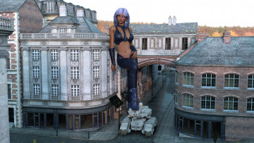 Картинка 3д+графика люди+ people фон взгляд девушка