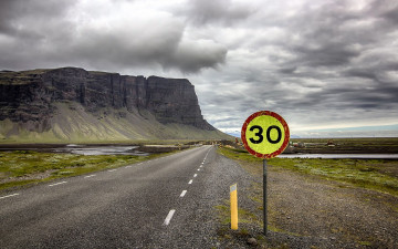 Картинка природа дороги горы шоссе указатель