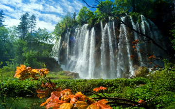 Картинка природа водопады вода потоки