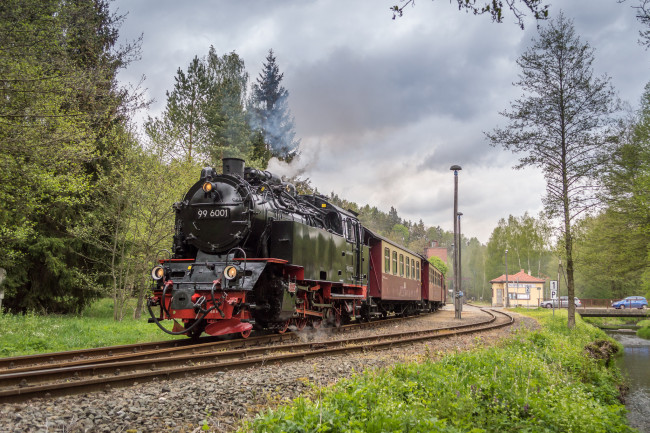 Обои картинки фото техника, паровозы, локомотив, состав