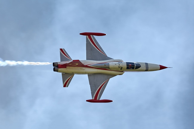 Обои картинки фото nf-5 turkish stars, авиация, боевые самолёты, ввс