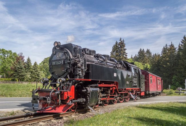 Обои картинки фото техника, паровозы, состав, локомотив