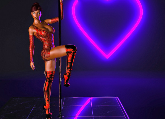 Обои картинки фото 3д графика, люди , people, фон, взгляд, девушка