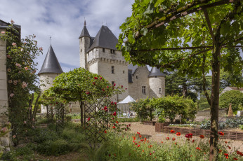 Картинка города замки+франции простор