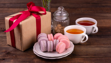 Картинка еда макаруны лакомство печенье